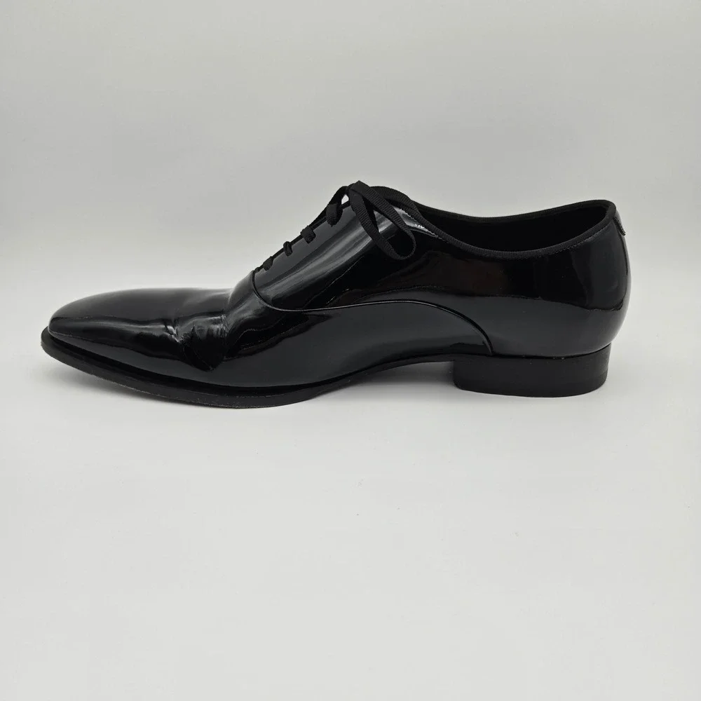 Suitsupply Patent Leather Tuxedo Shoes Mens 9.5 Black Formal Oxford Classic